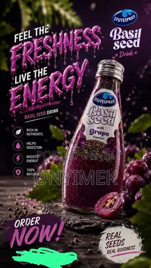 Basil Seed Juice Drink by 24pcs