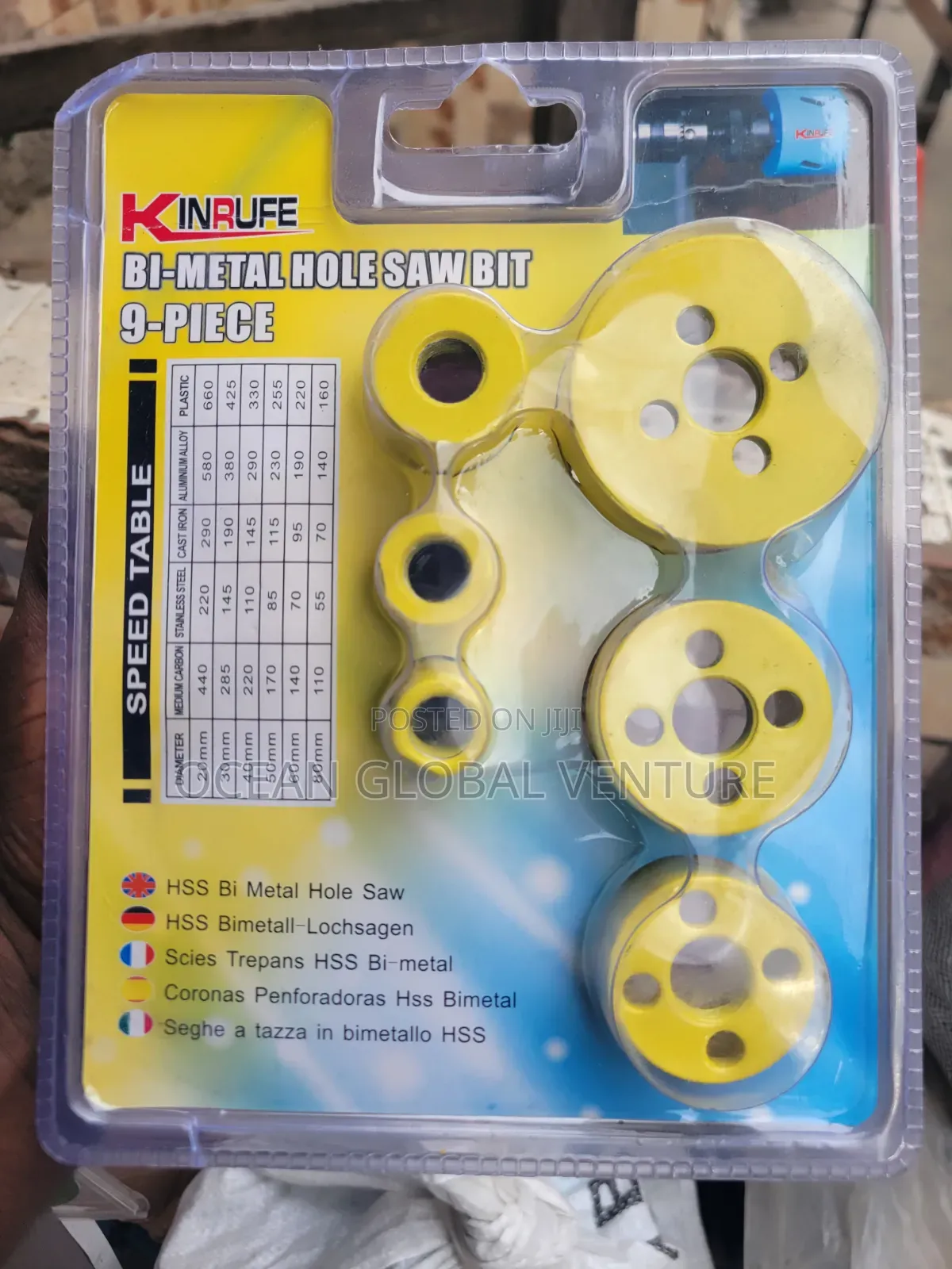 9 Pcs Metal And Wood Hole Saw