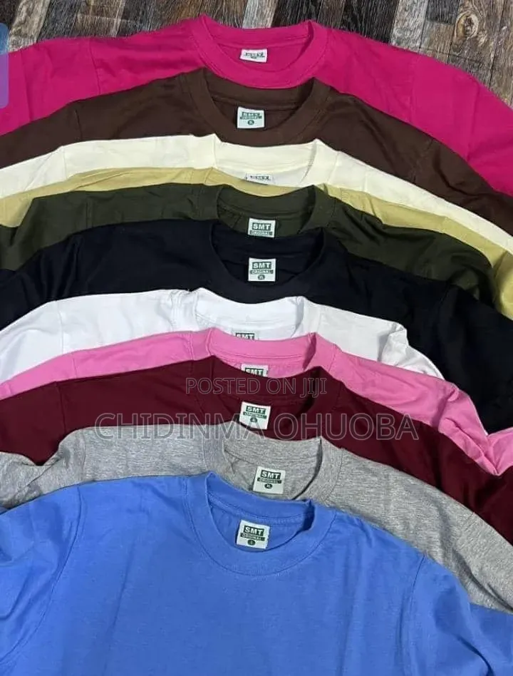 Quality Plain Cotton Tees(In Different Colours)
