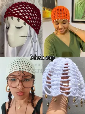 Crochet Mesh Cap