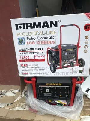 Firman Eco12990es Petrol Generator With Wheels Handle