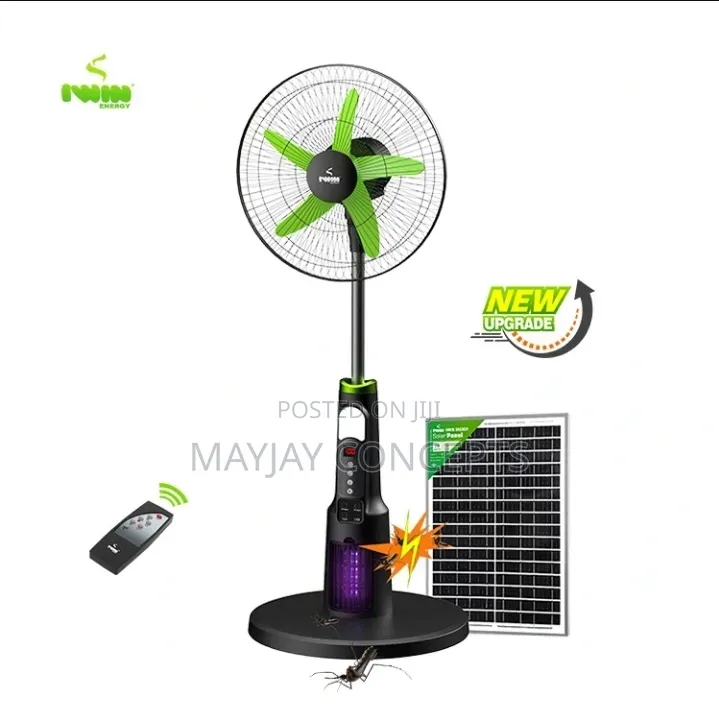 Iwin 18" Solar Rechargeable Fan With Mosquito Killer-●Solar Panel