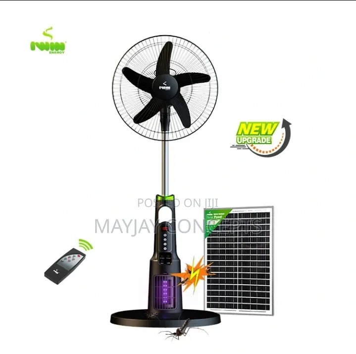Iwin 18" Solar Rechargeable Fan With Mosquito Killer-●Solar Panel