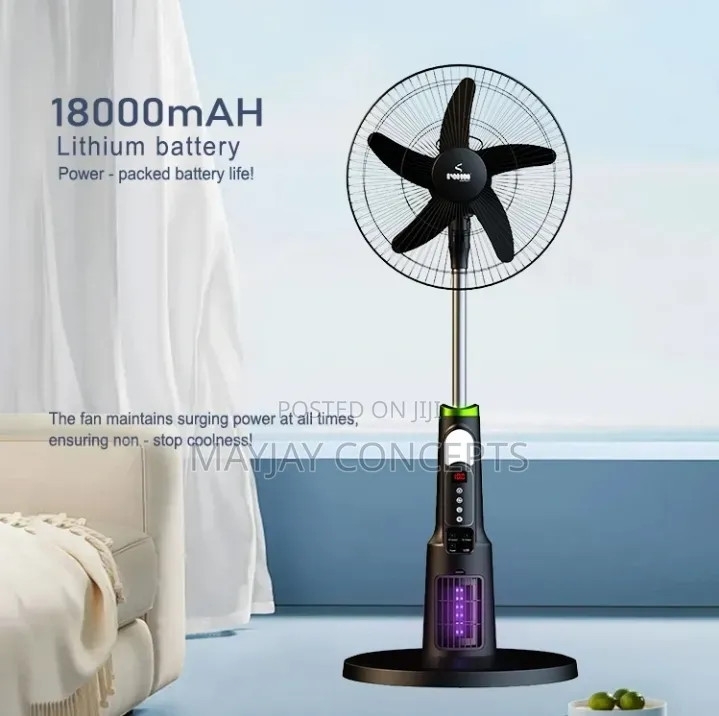 Iwin 18" Solar Rechargeable Fan With Mosquito Killer-●Solar Panel
