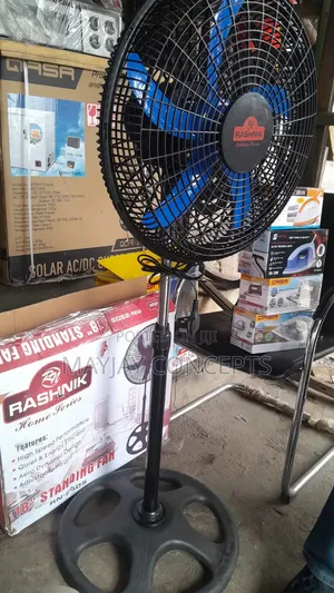 18" Rashnik Pure Copper Coil Electric Standing Fan-Big Motor,100% Copp