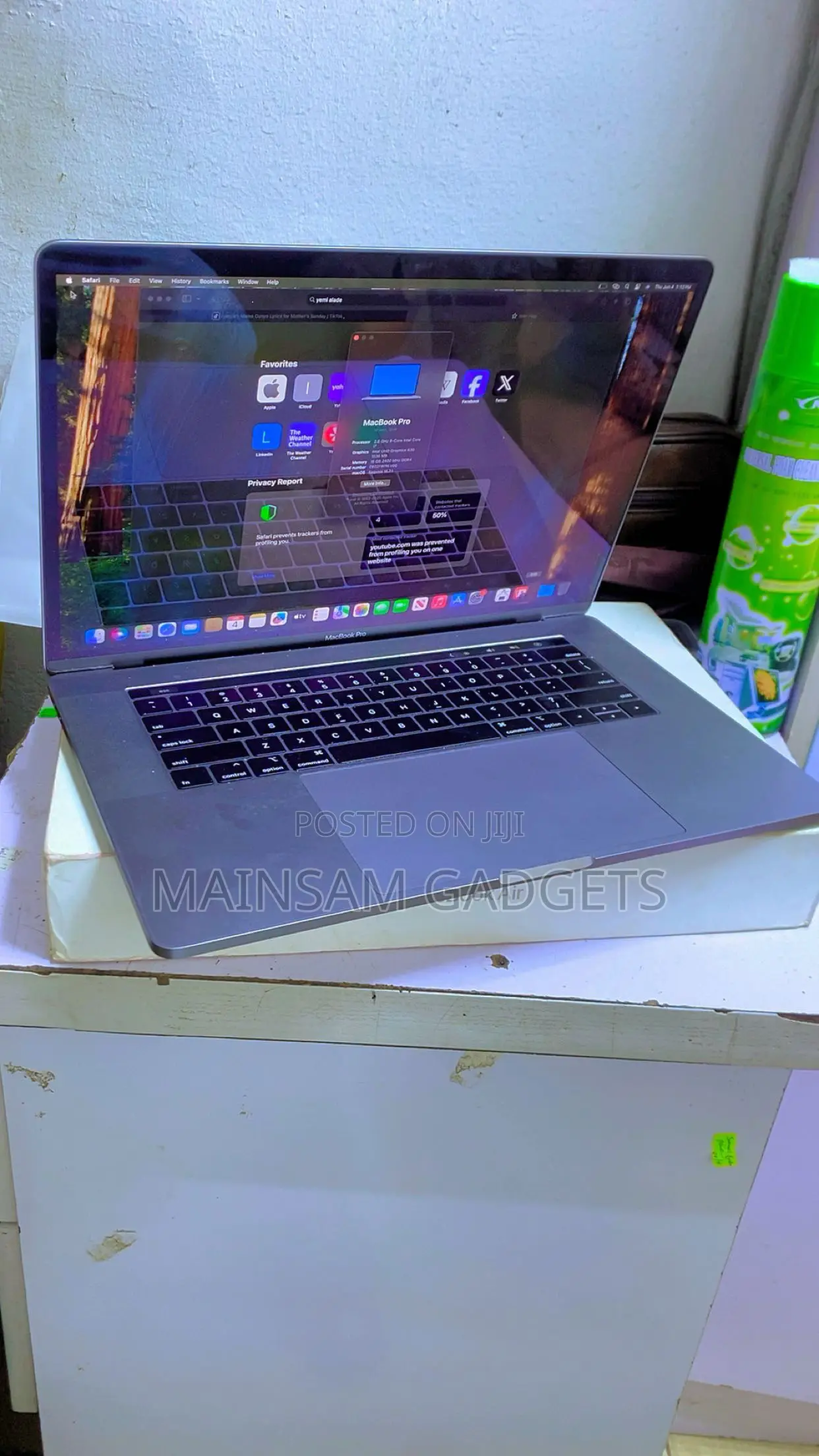 Laptop Apple MacBook Pro 2019 16GB Intel Core i7 SSD 1T