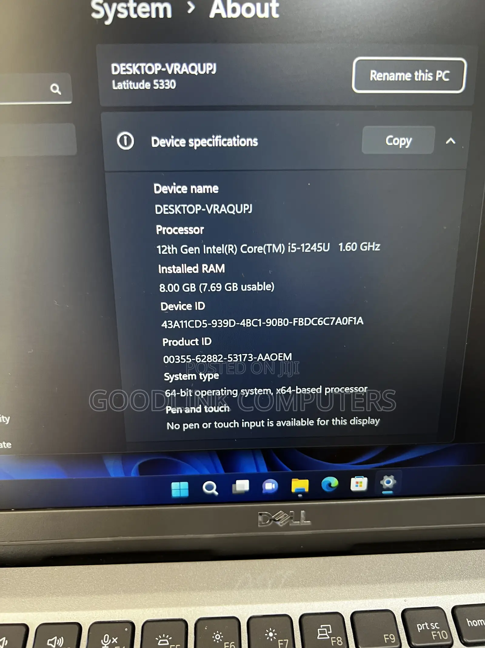 Laptop Dell Latitude 5330 8GB Intel Core i5 SSD 512GB