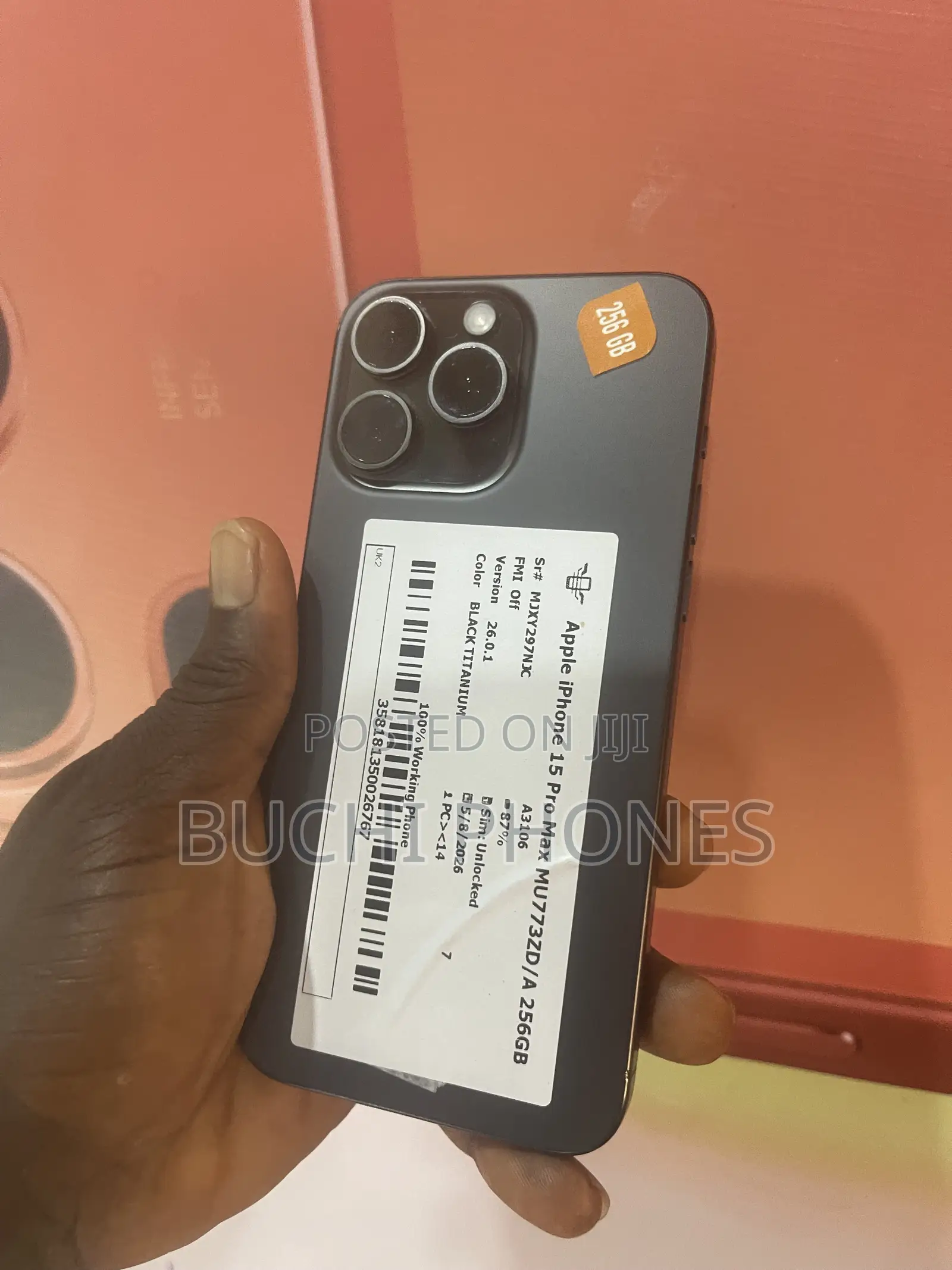 Apple iPhone 15 Pro Max 256 GB Black