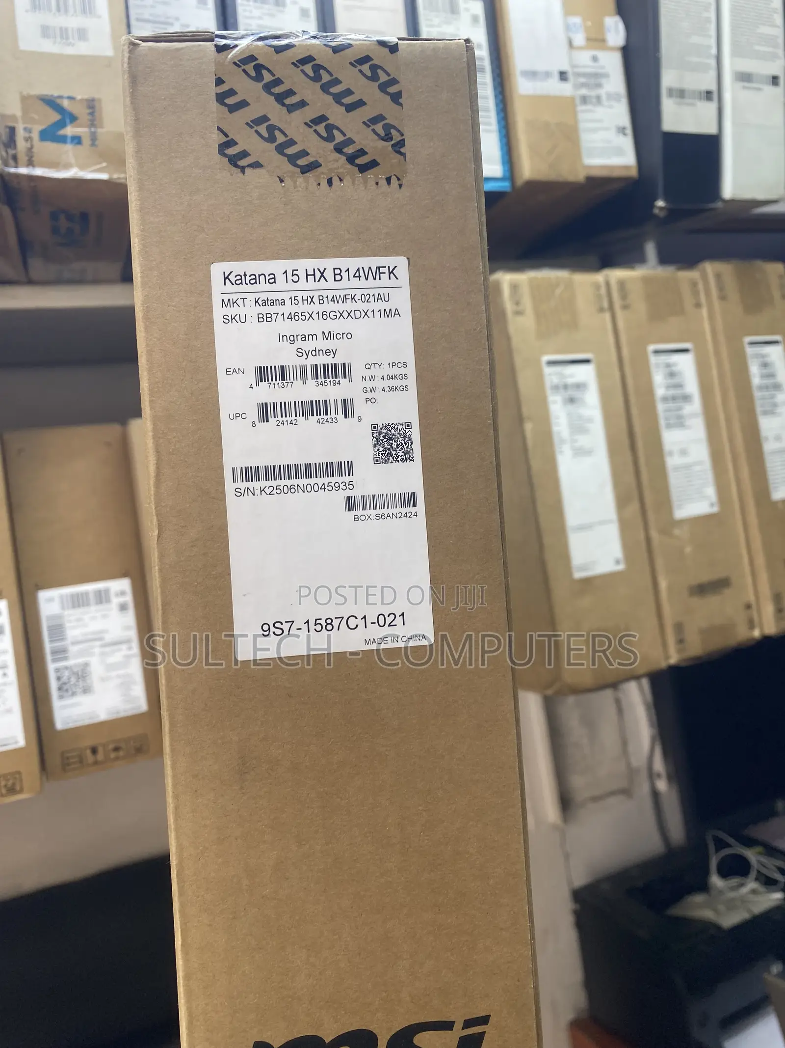 New Laptop MSI Katana 15 16GB Intel Core i7 SSD 1T