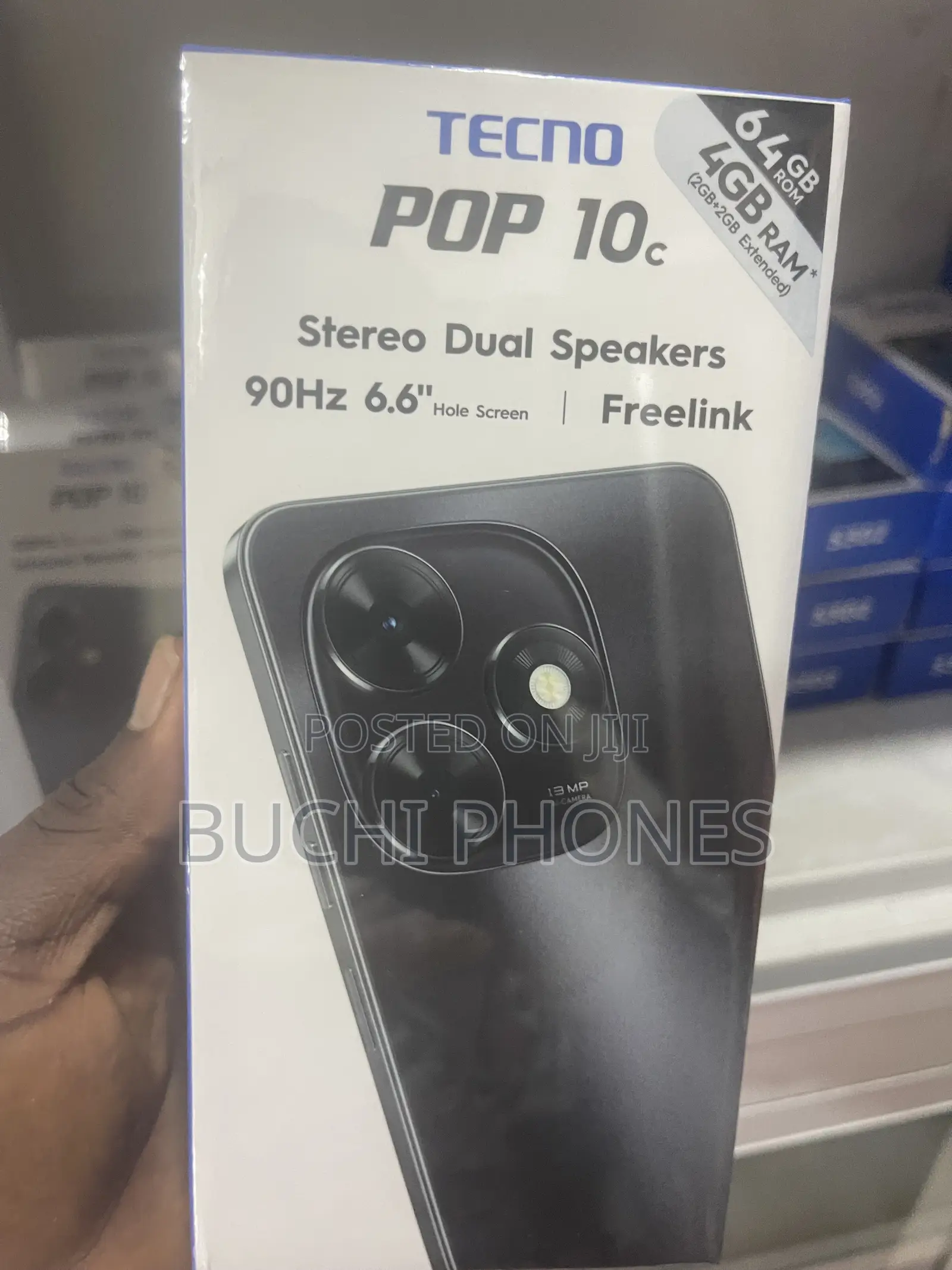New Tecno Pop 10C 64 GB Black