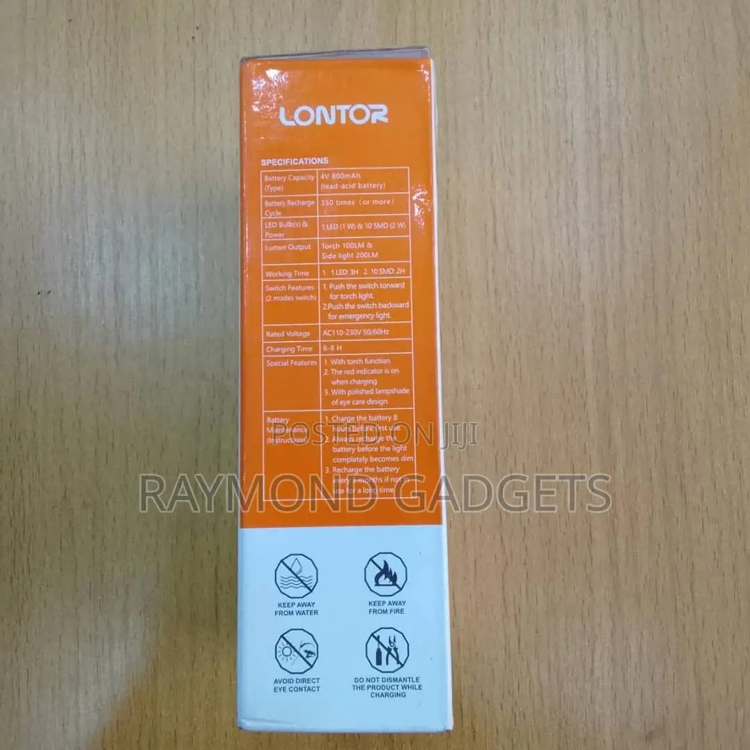 Lontor CTL-El119u Rechargeable Led Emergency Light Torch