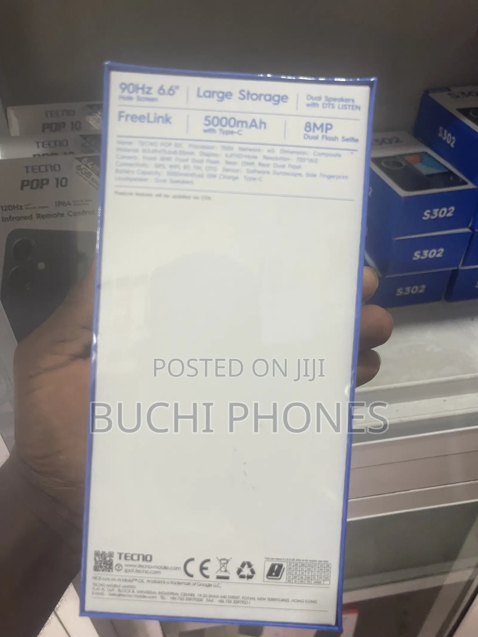 New Tecno Pop 10C 64 GB Black