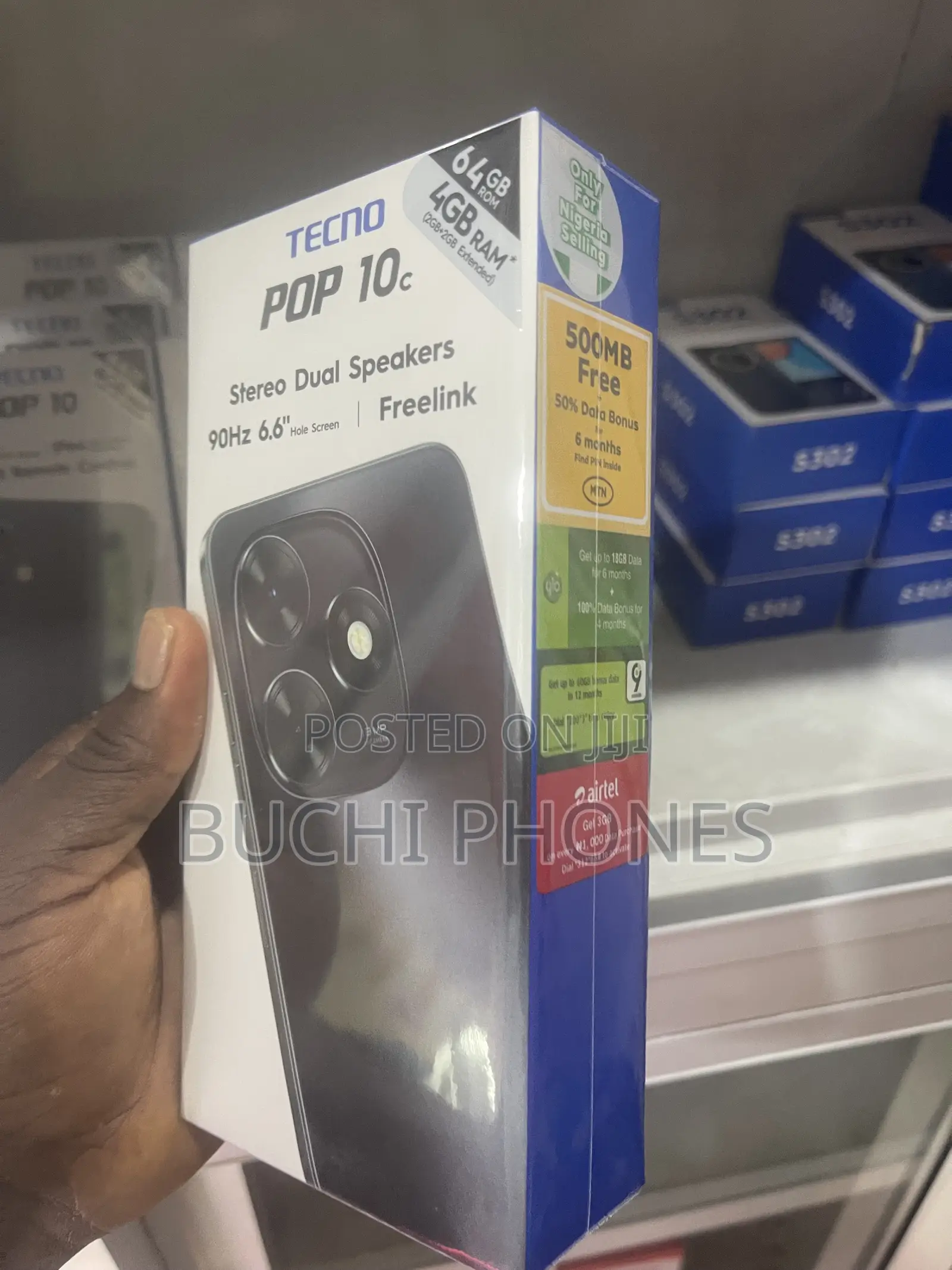 New Tecno Pop 10C 64 GB Black