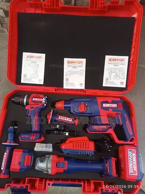 Emtop Cordless Tool Combo Kit