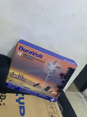 Powerful Duravolt Fan With Battery Backup and Solar Panel