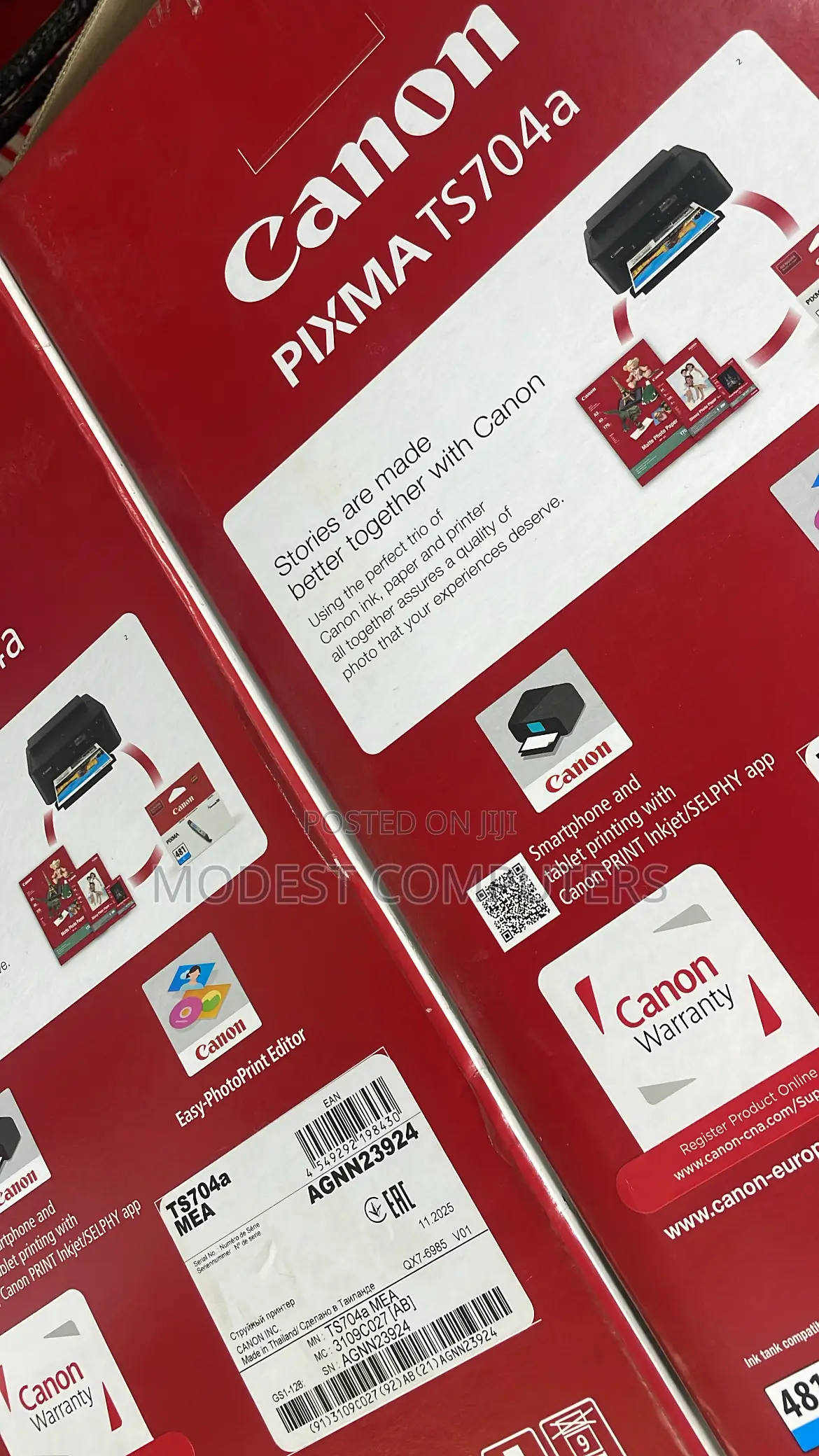 Canon Pixma Ts704a Wireless Printer