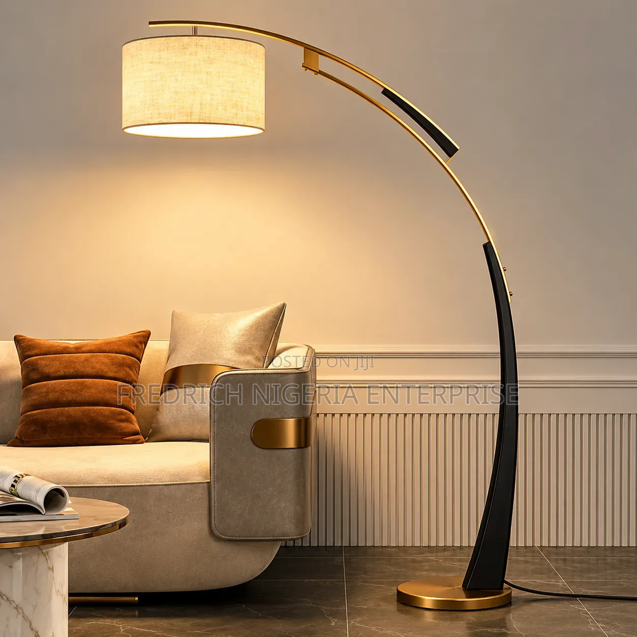 Modern Arc Floor Lamp or "Bow" Lamp