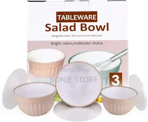 3 PCS Multipurpose Storage Salad Bowl With Airtight Lid for Microwave