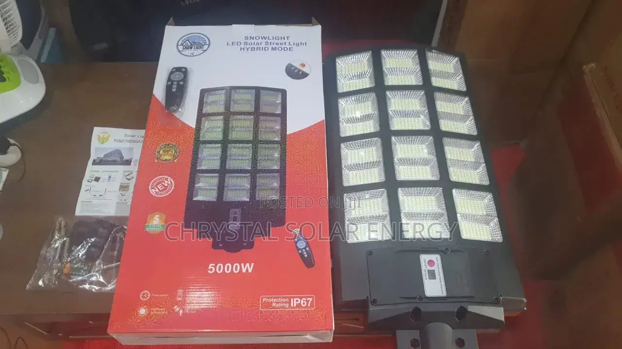 5000watts 24eye Solar Street Light With Remote Control Kits