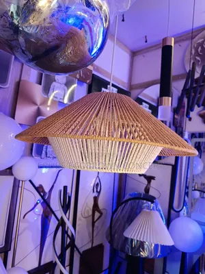 Bamboo Rattan Pendant Lamp Minimalist Boho Woven Interior Lightings