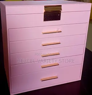 Luxury Jewellery Box / Make Up Organizer - Pink