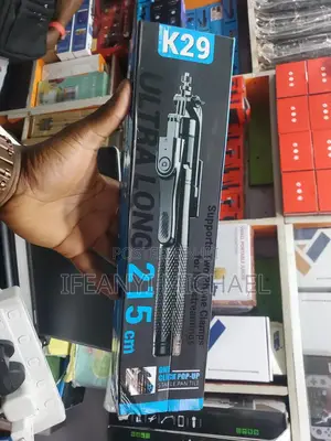 215cm Long Bluooth Tripod With Mini Remote - Black