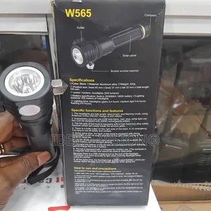 W565 Torch Usb/Solar Charging Safety Hammer Tactical Flashlight