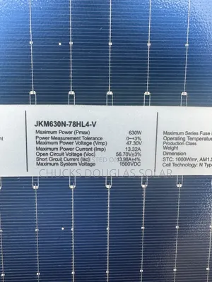 Jinko Solar 630w Bifacial (N-Type Mono) Solar Panel