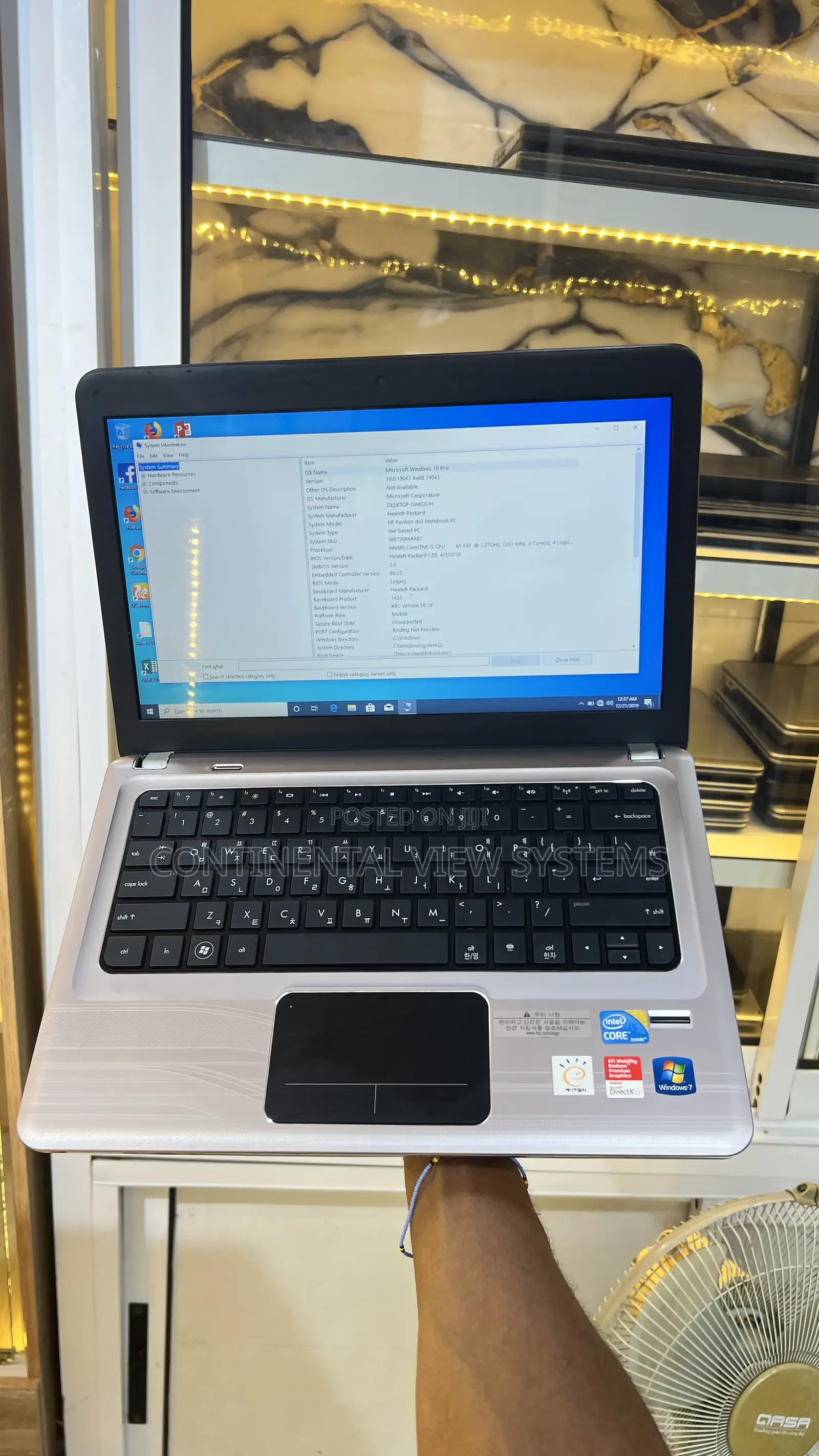 Laptop HP Pavilion Dv3 8GB Intel Core i5 HDD 320GB