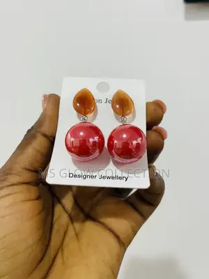 Luxury Pink Pearl Drop Earrings