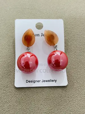 Luxury Pink Pearl Drop Earrings