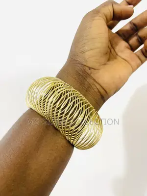 Golden Spiral Cuff Bracelet