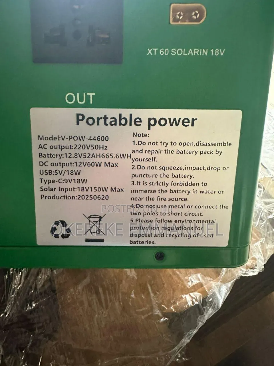 Vell Max Solar Gen 650 Watts for Sale.