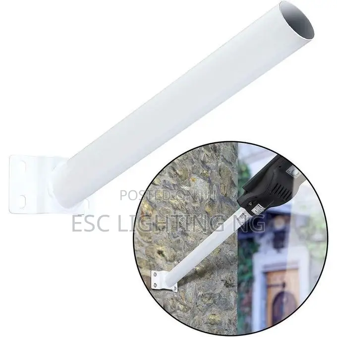 Street Light Pole - Wall Mount Pole - 50*500mm - White