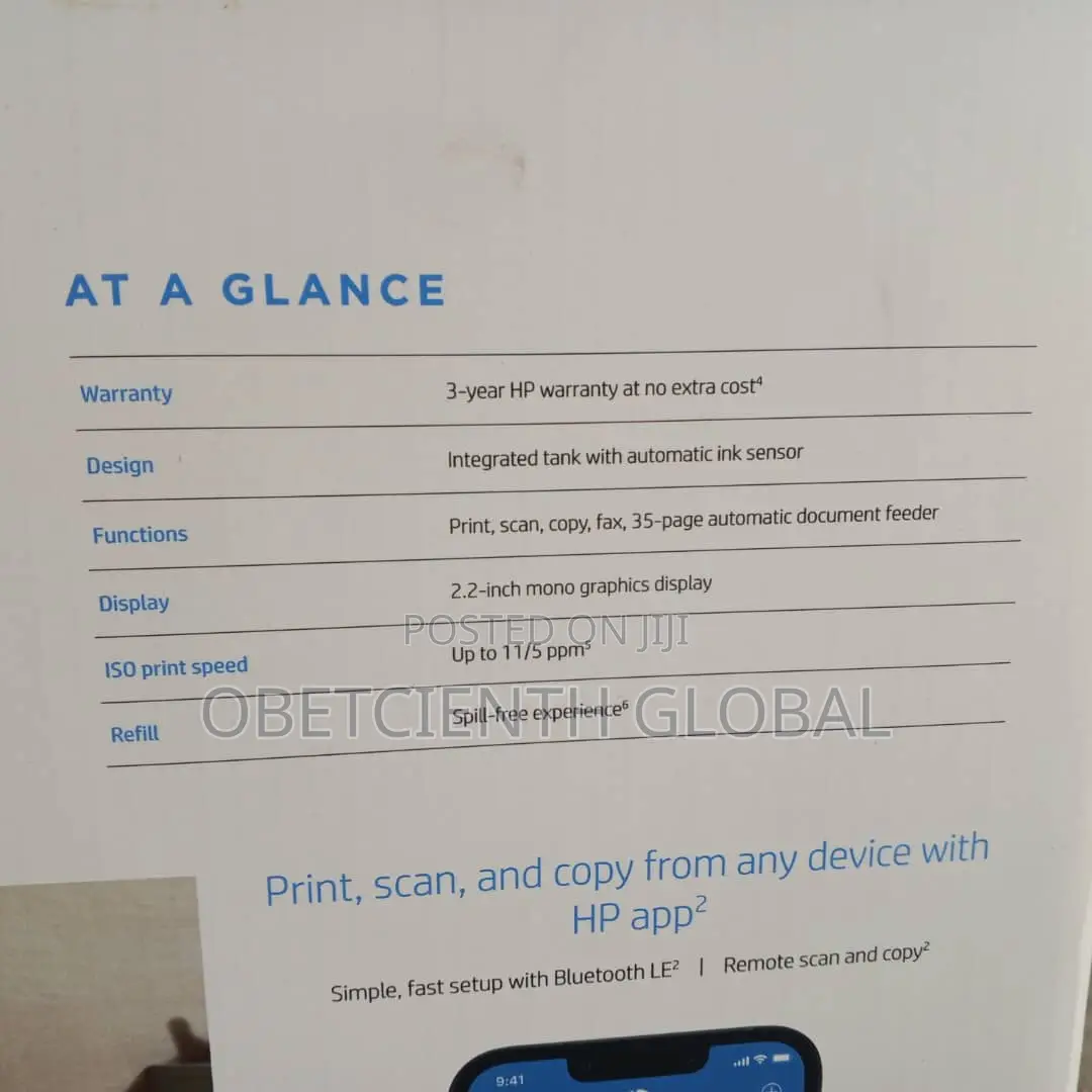 Smart Tank 615 All in One Color Printer