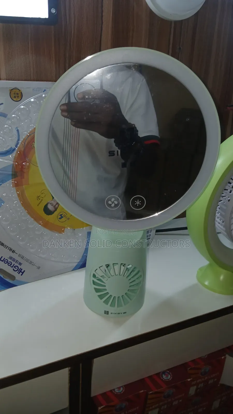 Mirror Table Fan
