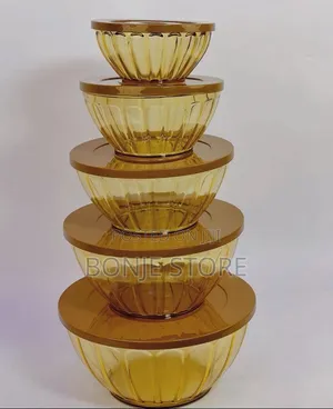 5 Pieces Salad Bowl With Lid Cover