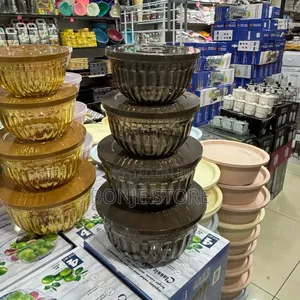 5 Pieces Salad Bowl With Lid Cover