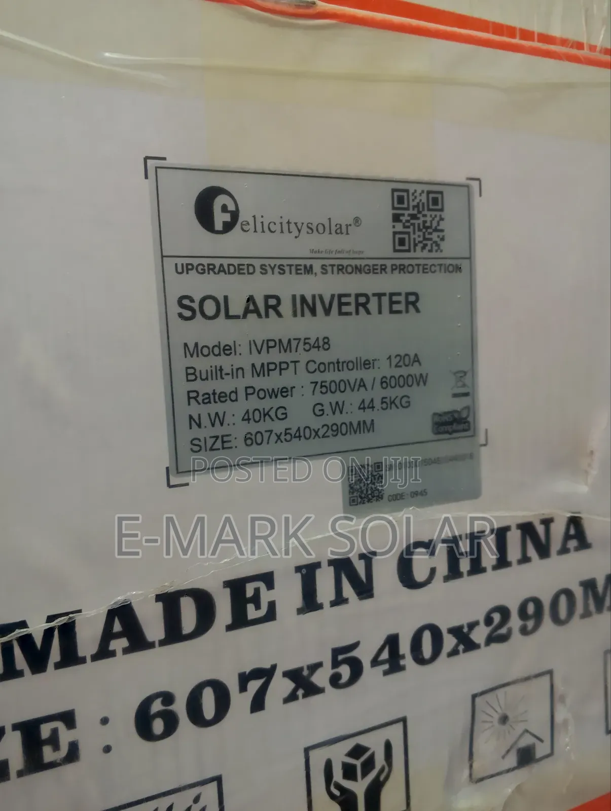 Felicity 7.5kva 48v Hybrid Inverter Solution Designed for Solar, Nepa,