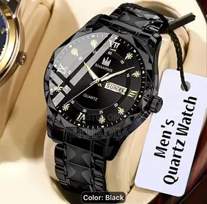Stainless Quartz Men's Roman Watche