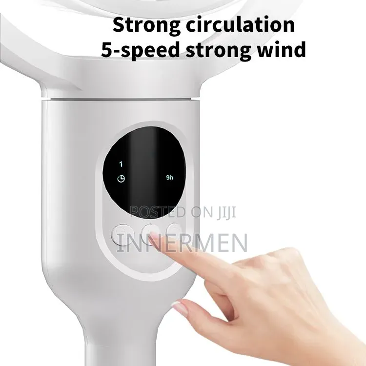 Ultracool Rotating Pro 4‐Mode Rechargeable Fan (9h Timer + Remote)