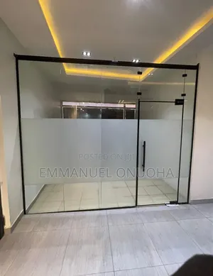 Frameless Glass Office Partition With Swing