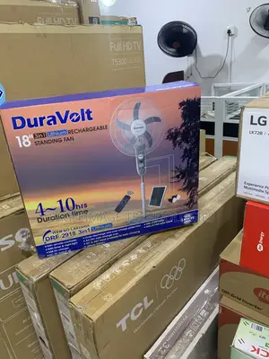 Duravolt DRF-2918 Fan With Phone Charging and Led Lights