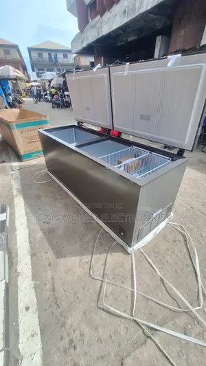 New Hisense 702l Double Door Deep Freezer Super Cooling Longest Size