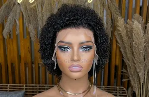 Premium 13x1 Full Frontal Jerry Curls Human Hair Wig