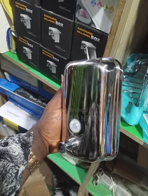Generic Stainless Steel Liquid Soap Dispenser.