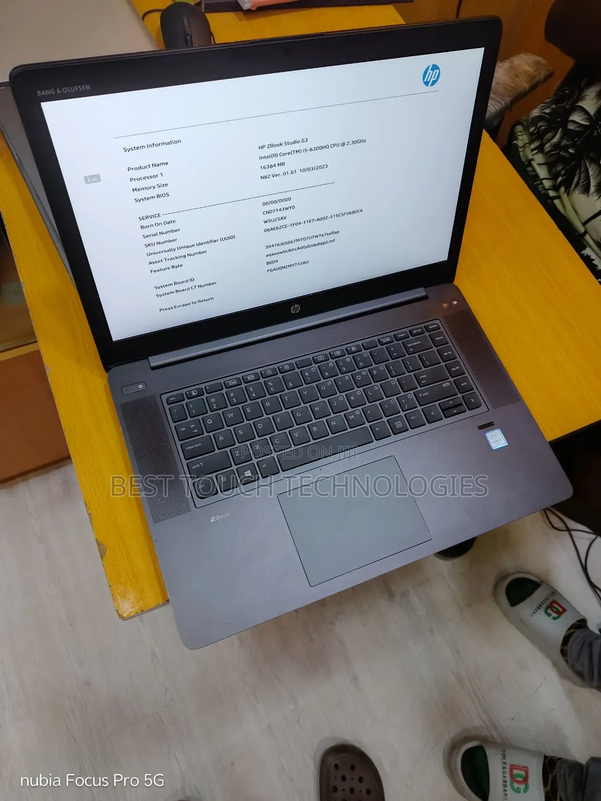 Laptop HP ZBook Studio G3 16GB Intel Core i7 SSD 256GB