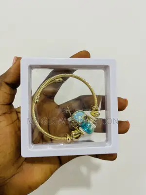 Luxury Gold Charm Bracelet Heart Key Adjustable Bangle