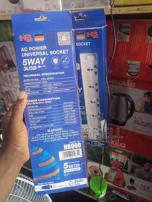 Home Best 5way Ac Power Socket With 3 Usb Ports