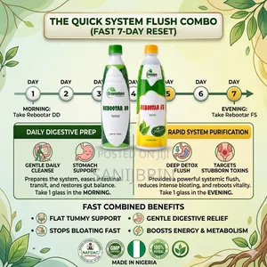 Greenature 2-in-1 Quick System Flush: Nafdac Herbal Detox Pack